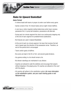 Rules for Upward Basketball
