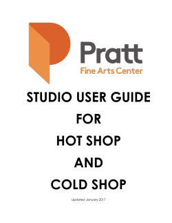 studio user guide for hot shop and cold shop