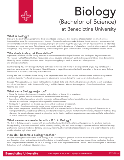 Biology - Benedictine University