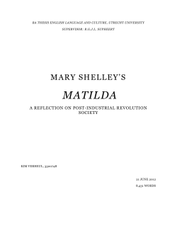 Mary Shelley`s - Utrecht University Repository