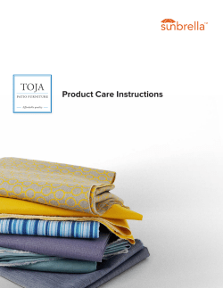 Care - TOJA | Patio Furniture