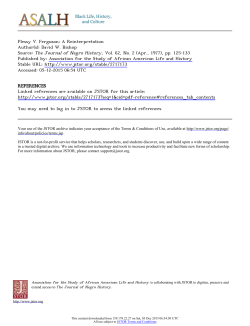 Plessy V. Ferguson: A Reinterpretation Author(s