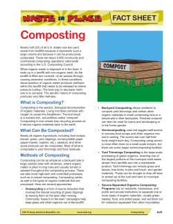 Composting - Keep America Beautiful