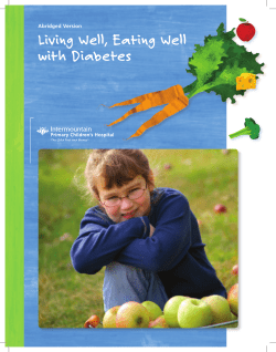Living Well, Eating Well with Diabetes