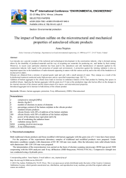 The impact of barium sulfate on the microstructural and mechanical