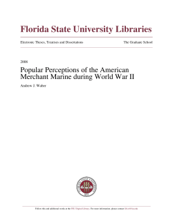 Popular Perceptions of the American Merchant Marine