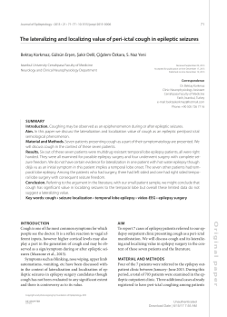 O riginal pap er The lateralizing and localizing value of peri