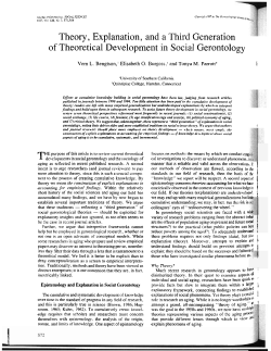 Theory, Explanation, and a Third Generation of Theoretical