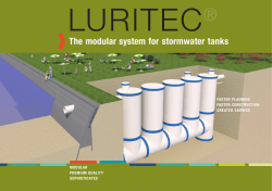 The modular system for stormwater tanks