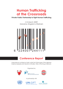 Human Trafficking at the Crossroads