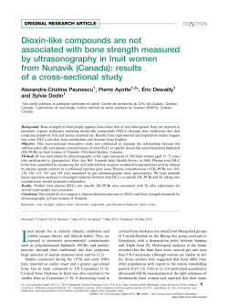 Dioxin-like compounds are not associated with bone strength