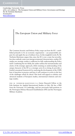 The European Union and Military Force
