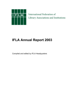 IFLA Annual Report 2000