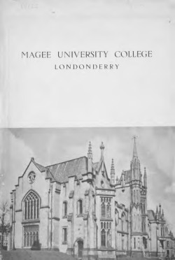 magee university college - Presbyterian Historical Society of Ireland