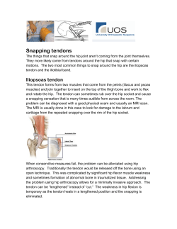 Snapping Hip Problems