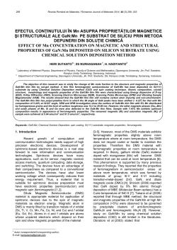 EFECTUL CONŢINUTULUI &Icirc;N Mn ASUPRA PROPRIETĂŢILOR