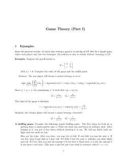 Game Theory (Part ََ)