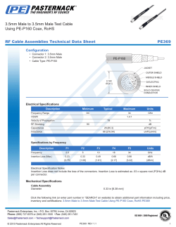 3.5mm Male to 3.5mm Male Test Cable Using PE-P160
