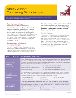 Ability Assist® Counseling Services(RA/PA)