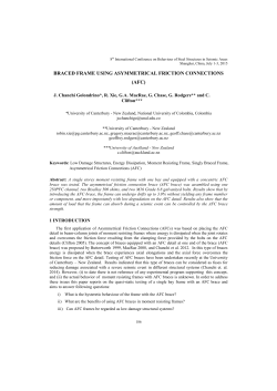 braced frame using asymmetrical friction connections (afc)