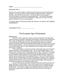The European Age of Exploration