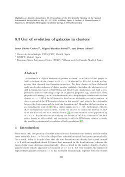 9.5 Gyr of evolution of galaxies in clusters
