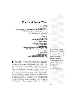 Poetry of World War I