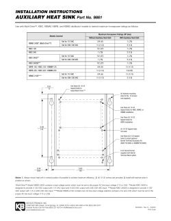 9861 heat sink - KB Electronics