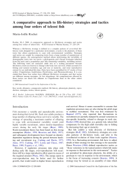 A comparative approach to life-history strategies and tactics among