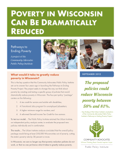 poverty in wisconsin can be dramatically reduced
