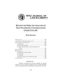 Beyond the Wire: An Analysis of Non