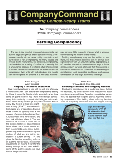 Battling Complacency