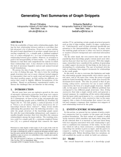 Generating Text Summaries of Graph Snippets