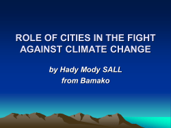 role of cities in the fight against climate change