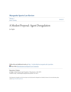 A Modest Proposal: Agent Deregulation