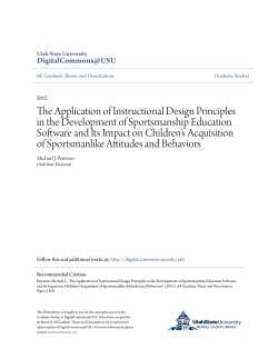 The Application of Instructional Design Principles in the