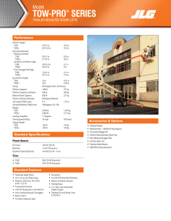 TRAILER MOUNTED BOOM LIFTS