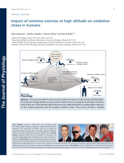Impact of extreme exercise at high altitude on oxidative stress in