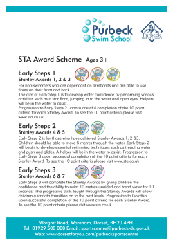 awards available through the Swim School (pdf