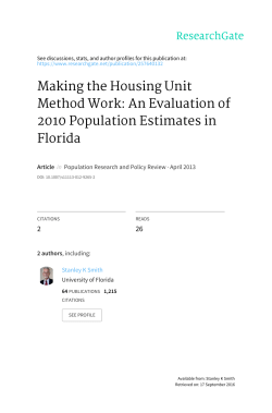 Making the Housing Unit Method Work: An Evaluation of