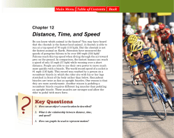 Distance, Time, and Speed