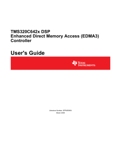 TMS320C642x DSP Enhanced DMA (EDMA