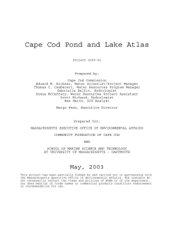 Cape Cod Pond and Lake Atlas