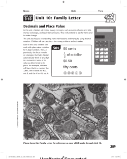 Unit 10 - Everyday Mathematics