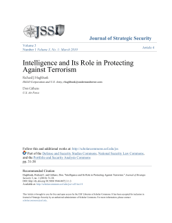 Intelligence and Its Role in Protecting Against Terrorism