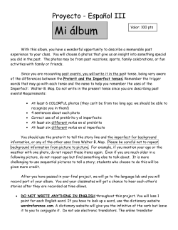 El proyecto de espa&ntilde;ol III