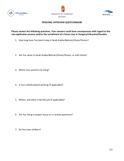PERSONAL INTREVIEW QUESTIONNAIRE Please answer the