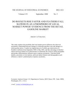 Supplemental Materials - The Journal of Industrial Economics