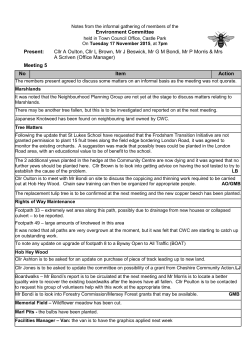 Meeting 5 - Frodsham Town Council
