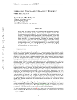 Improving Stochastic Gradient Descent with Feedback.